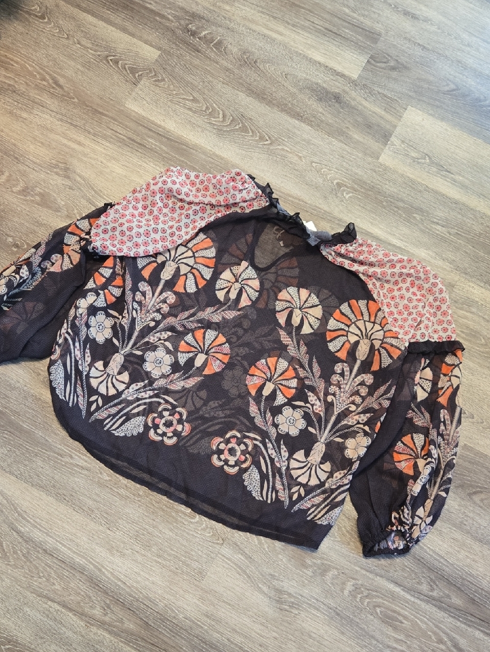 NWT Anthro Forever That Girl Raglan Pleasant Blouse Sz M - Picture 5 of 6
